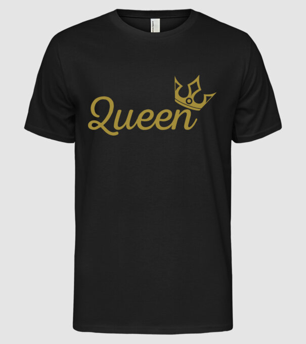 Queen model negru pe tricou