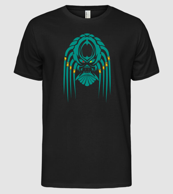 Prădător model negru pe tricou