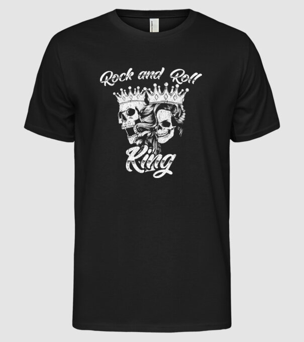RNR KING model negru pe tricou