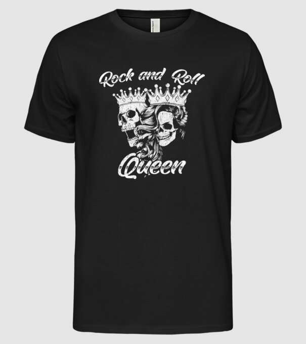 RNR QUEEN model negru pe tricou