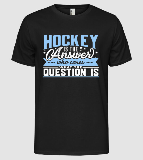 Sport is the answer HOCHEIST model negru pe tricou