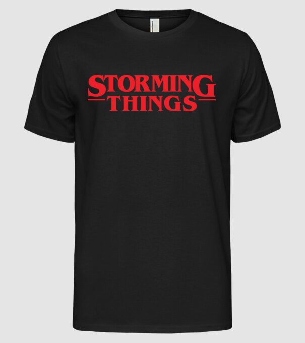 storming things - area 51 model negru pe tricou