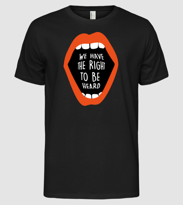 Libertatea de exprimare model negru pe tricou