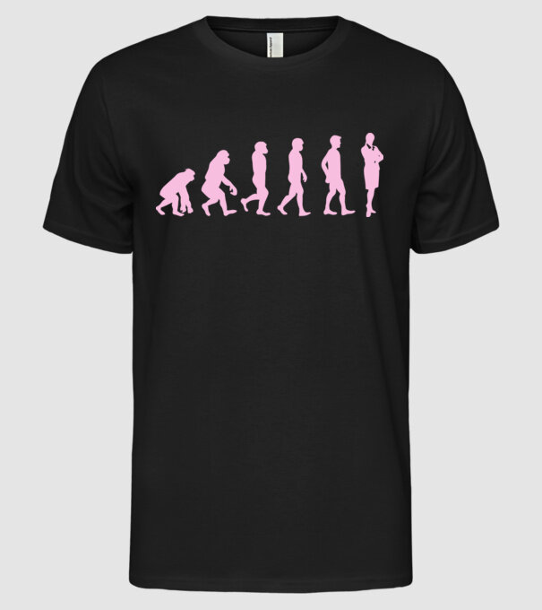 femeie de afaceri evoluție model negru pe tricou