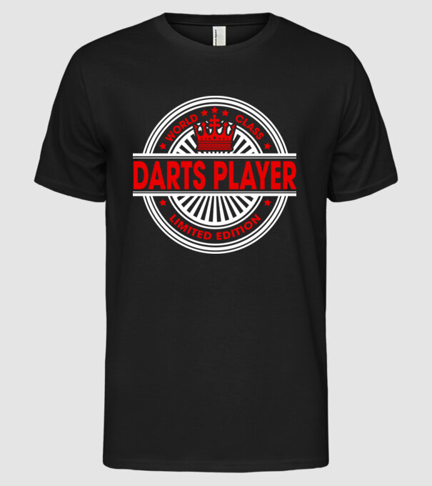 World class DARTS model negru pe tricou