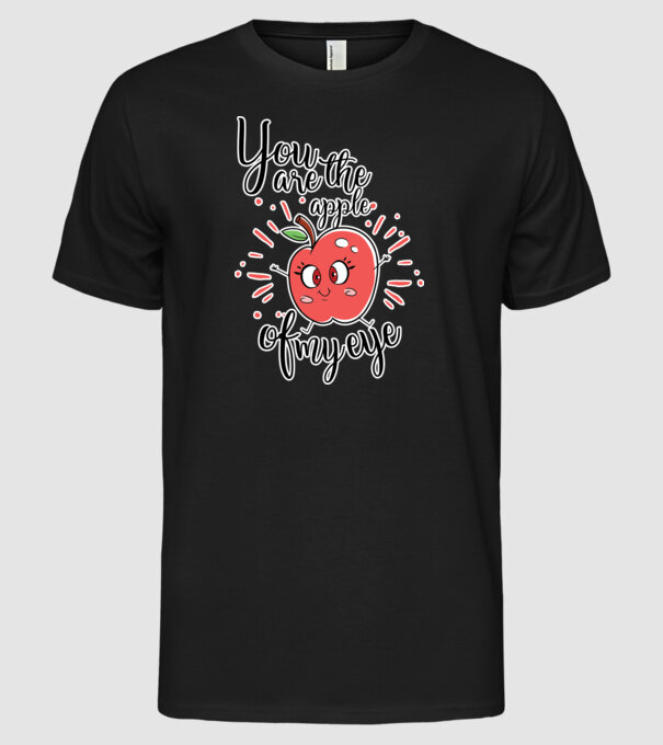 You drive me bananas you are the apple of my eye model negru pe tricou