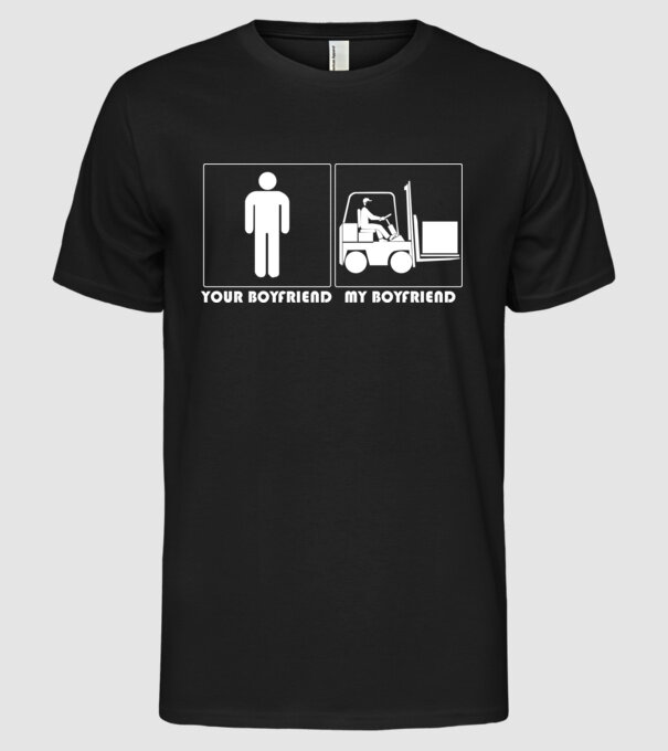 Your BYFRND MBYFRND model negru pe tricou