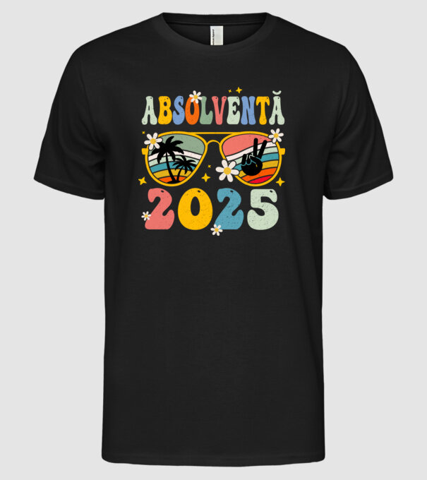 Absolventă 2025 model negru pe tricou