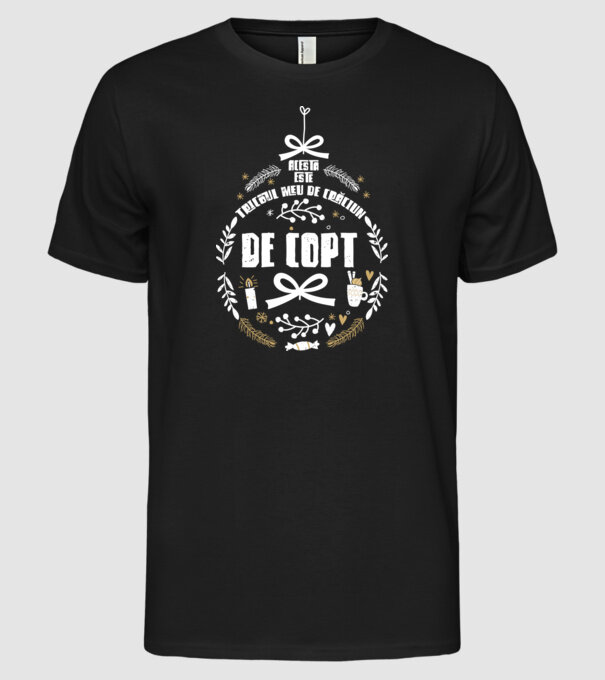 acesta este tricoul meu de Crăciun_de copt model negru pe tricou