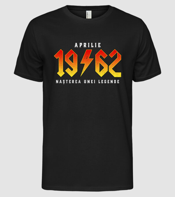 Aprilie 1962 nașterea unei legende model negru pe tricou