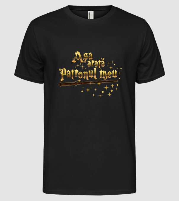 Așa arată patronul meu model negru pe tricou