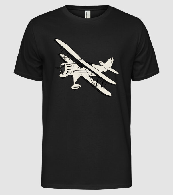 Avioane model negru pe tricou