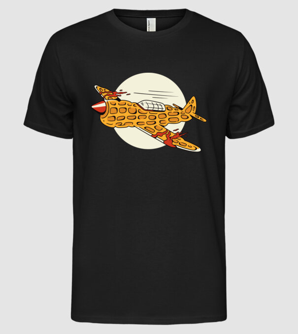 Avioane model negru pe tricou