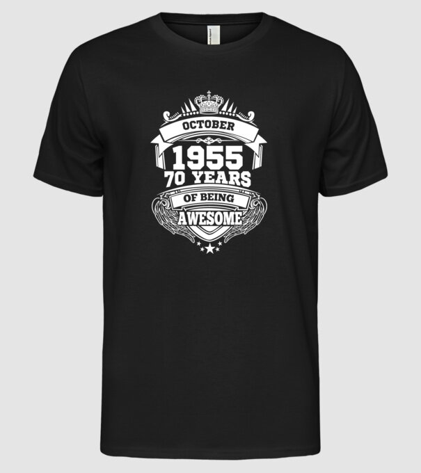 Awesome being of october 1955 model negru pe tricou
