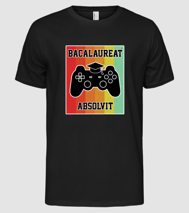 bacalaureat absolvit model negru pe tricou