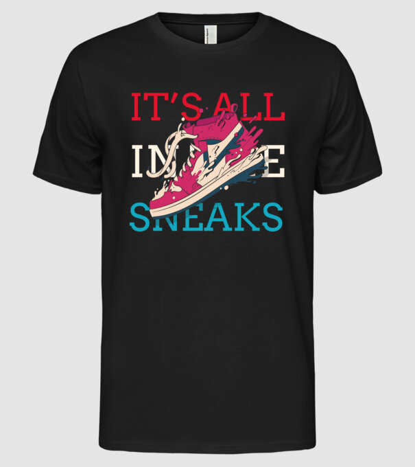 Basket B02 model negru pe tricou