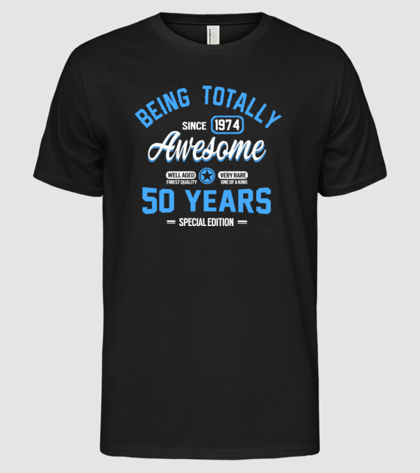 Being totally awesome 50 model negru pe tricou