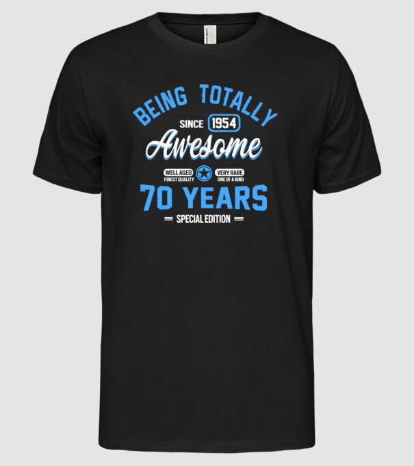 Being totally awesome 70 model negru pe tricou