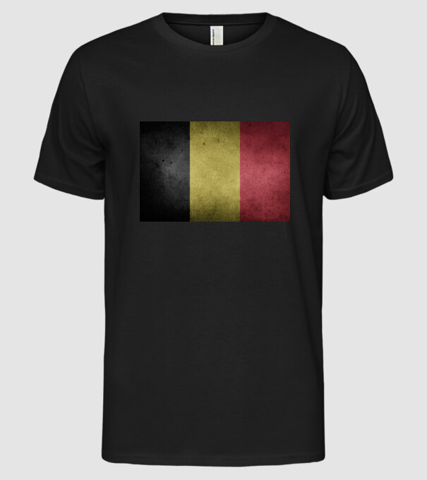 BELGIUM model negru pe tricou