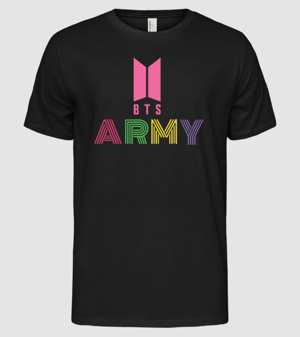 BTS ARMY model negru pe tricou