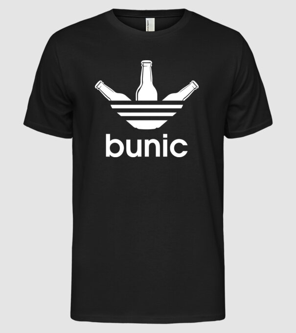 Bunicdidas model negru pe tricou