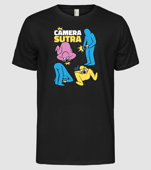 Camera sutra 2 model negru pe tricou