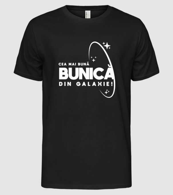 Cea mai bună mamă din Galaxie! model negru pe tricou