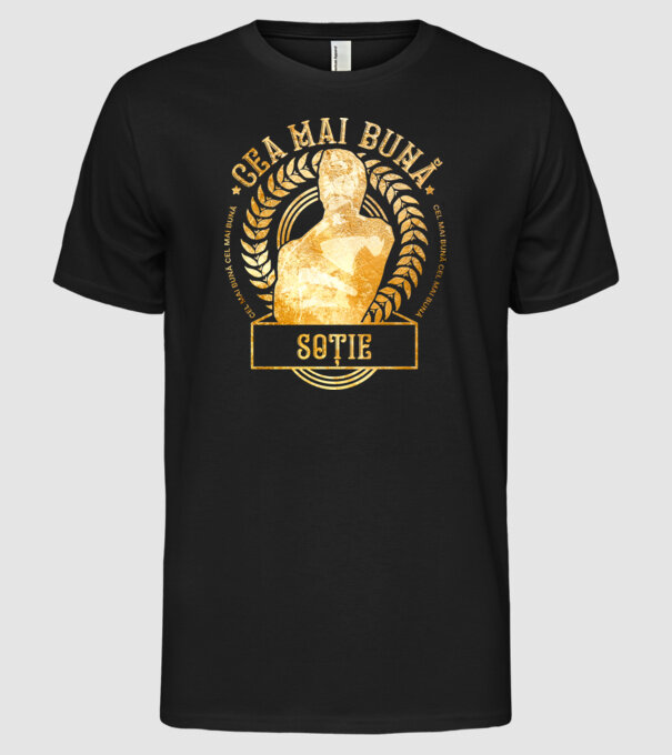 Cea mai bună soție model negru pe tricou
