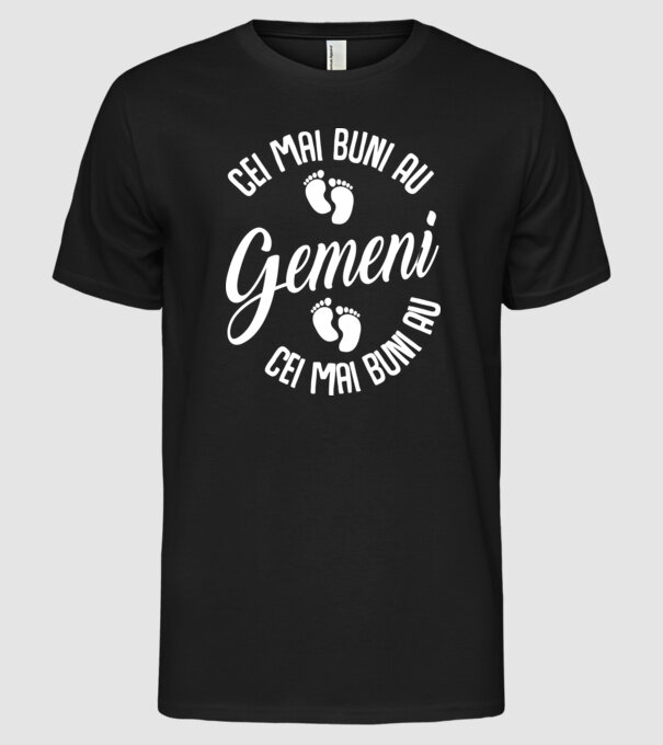 Cei mai buni au gemeni model negru pe tricou