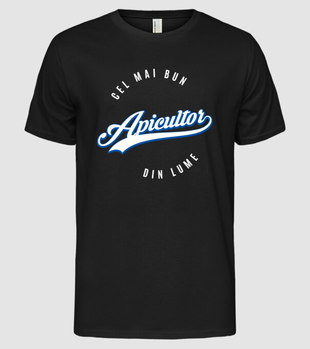 Cel mai bun APICULTOR din lume model negru pe tricou
