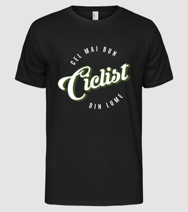 Cel mai bun Ciclist din lume model negru pe tricou