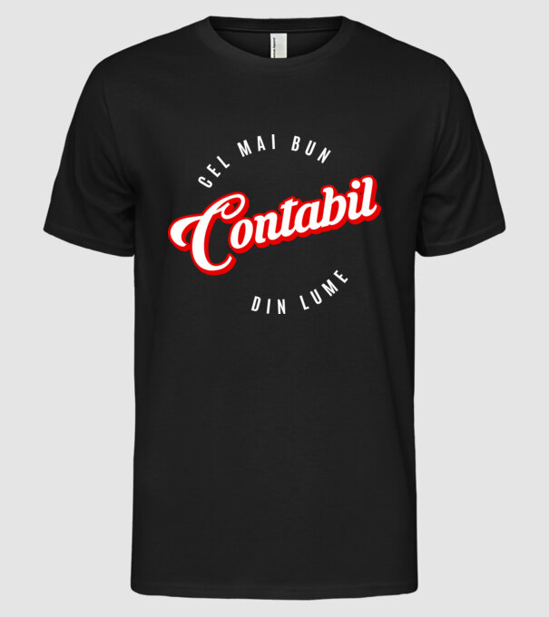 Cel mai bun CONTABIL din lume model negru pe tricou