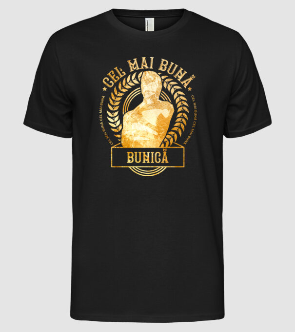 Cea mai bună bunică model negru pe tricou