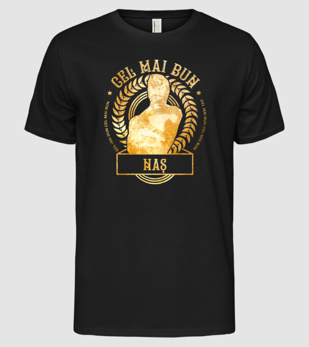 Cel mai bun naș model negru pe tricou