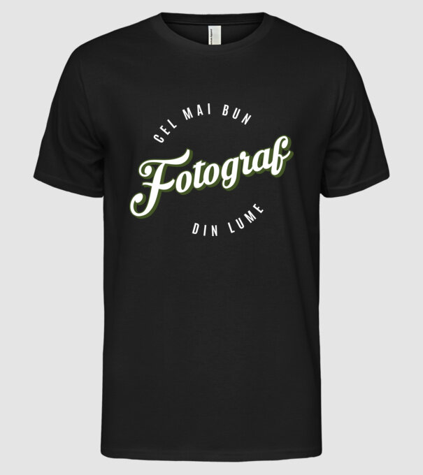 Cel mai bun Fotograf  din lume model negru pe tricou