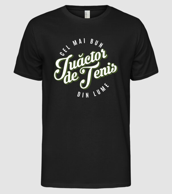 Cel mai bun Juăctor de tenis din lume model negru pe tricou
