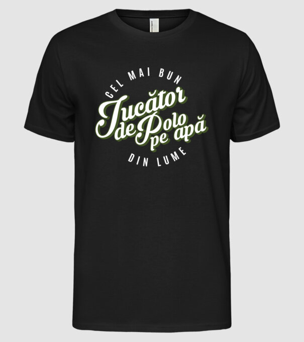 Cel mai bun Jucător de polo pe apă din lume model negru pe tricou