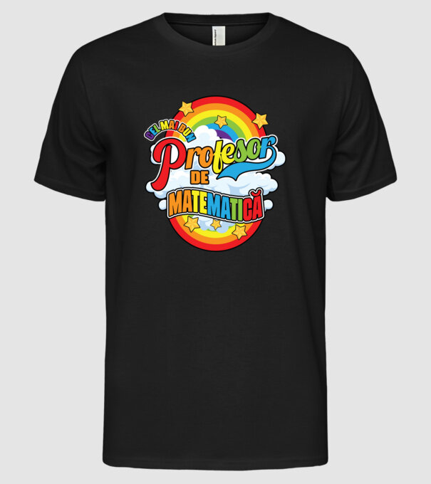 Cel mai bun matematică model negru pe tricou