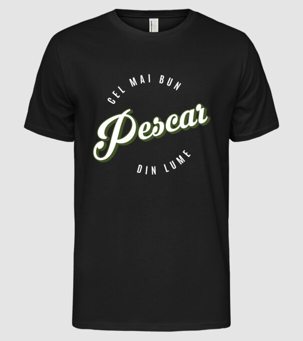 Cel mai bun Pescar din lume model negru pe tricou