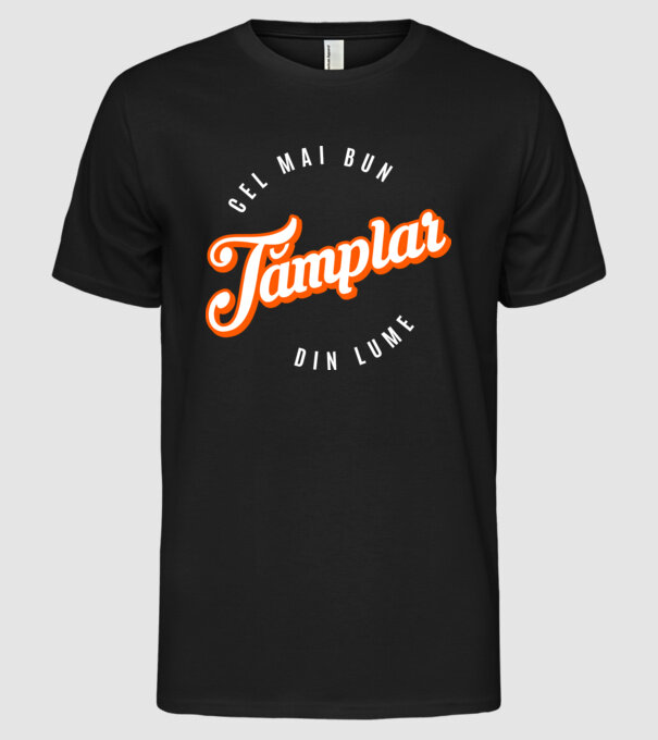 Cel mai bun TÂMPLAR din lume model negru pe tricou