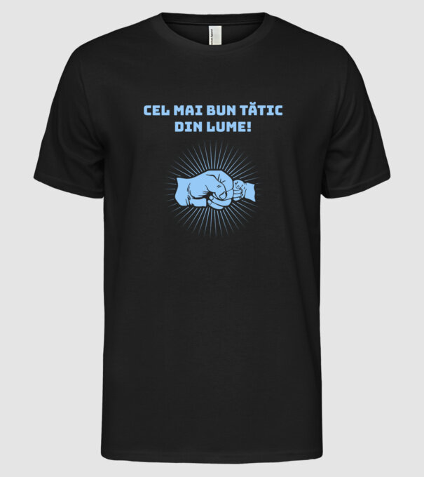 cel mai bun Tătic din lume model negru pe tricou