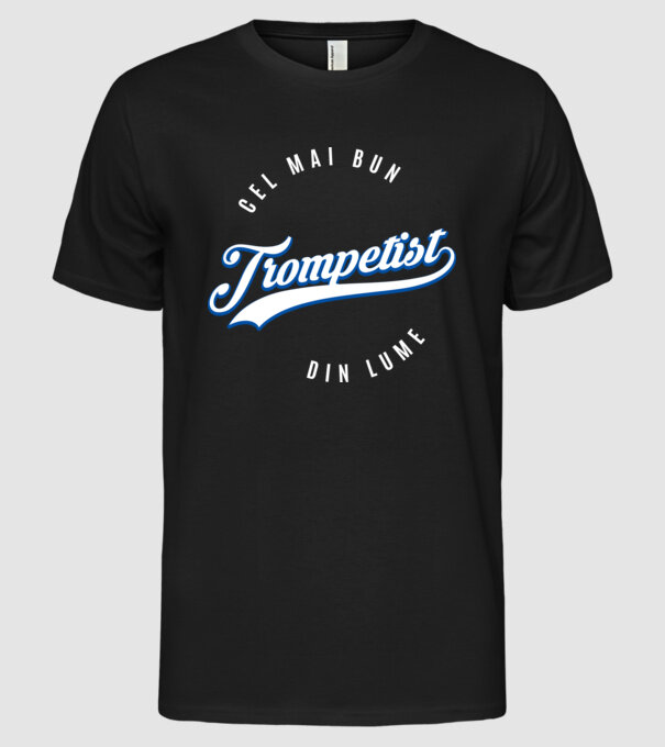 Cel mai bun trompetist din lume model negru pe tricou