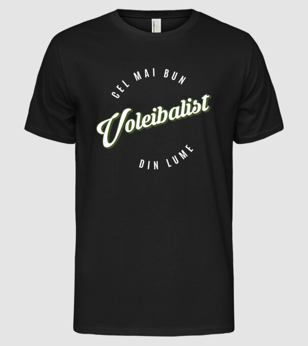 Cel mai bun Voleibalist din lume model negru pe tricou
