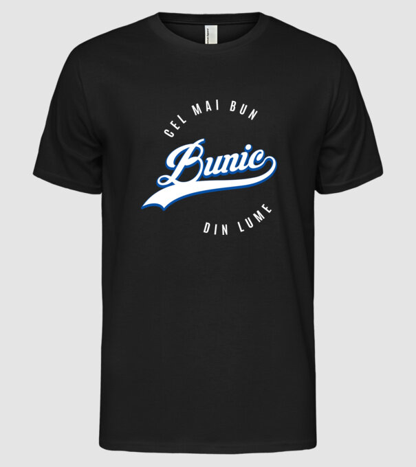 cel mai bun bunic din lume model negru pe tricou