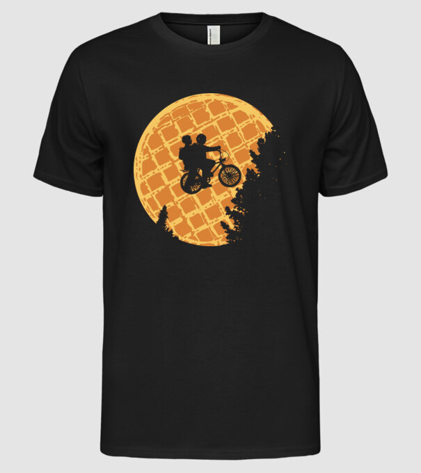 cookie moon stranger things model negru pe tricou
