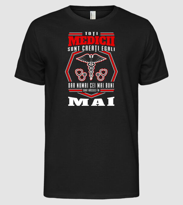 Toți Medicii sunt Creati egali mai model negru pe tricou