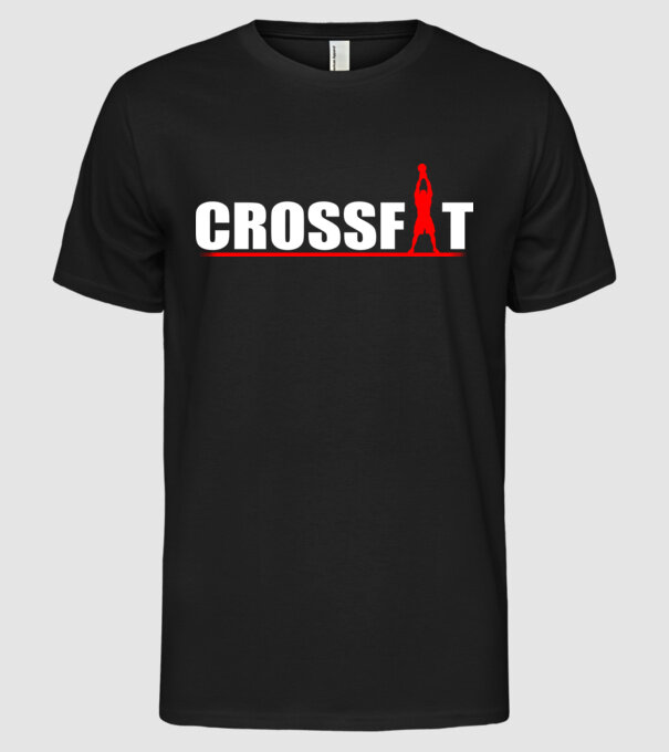 Crossfit model negru pe tricou