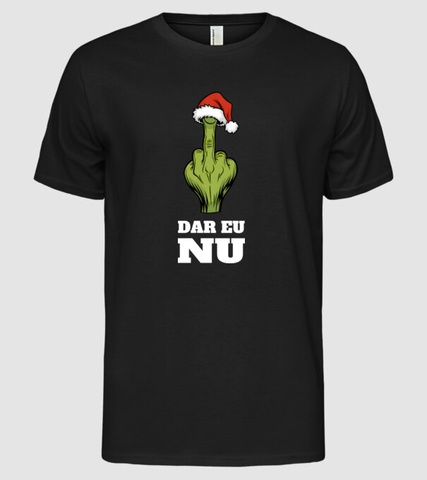 Dar eu NU Negru model negru pe tricou