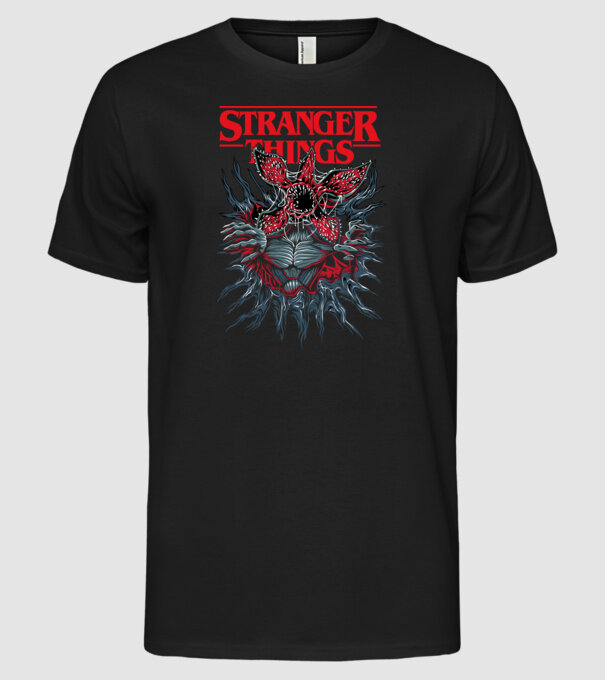 DEMOGORGON model negru pe tricou