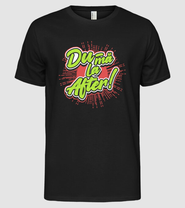 Du-mă la After model negru pe tricou